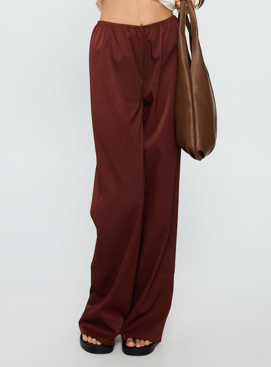 Dorie Straight Leg Pants Chocolate